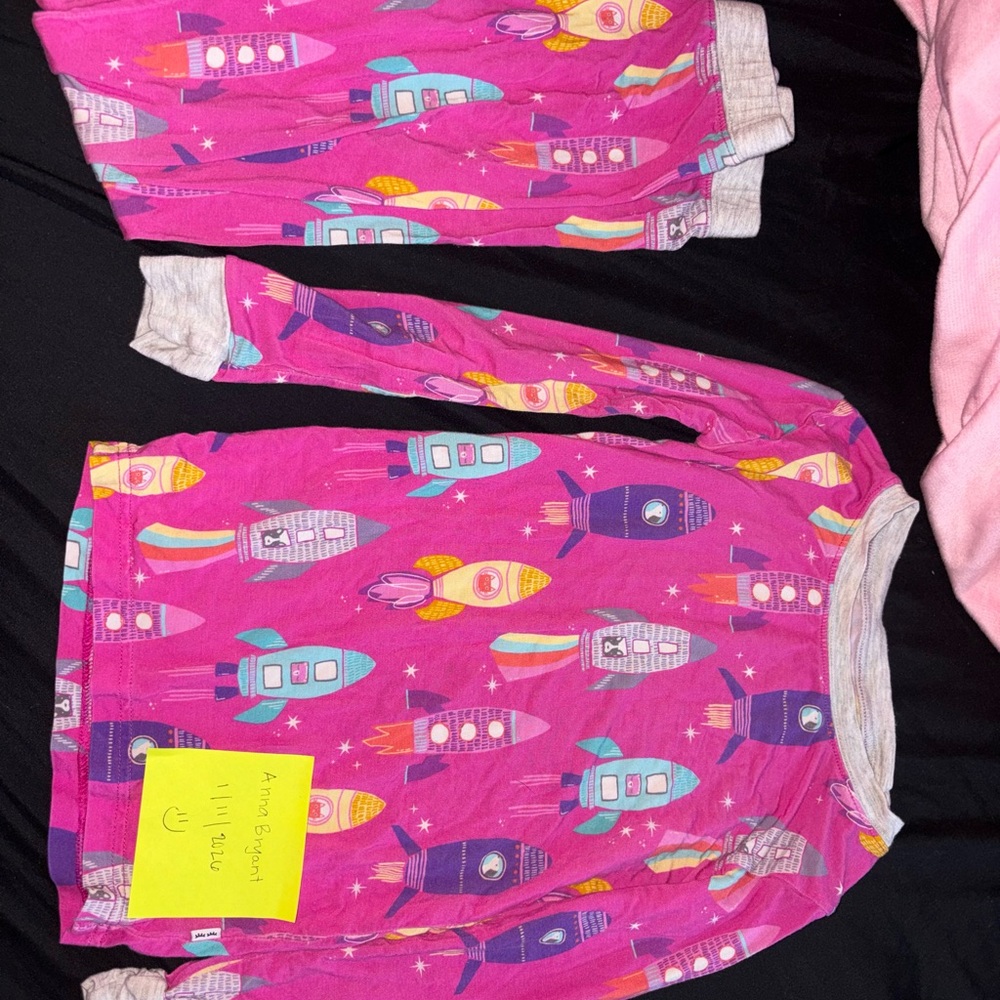 Little Sleepies Colorful Rocket Ship Pajama Set